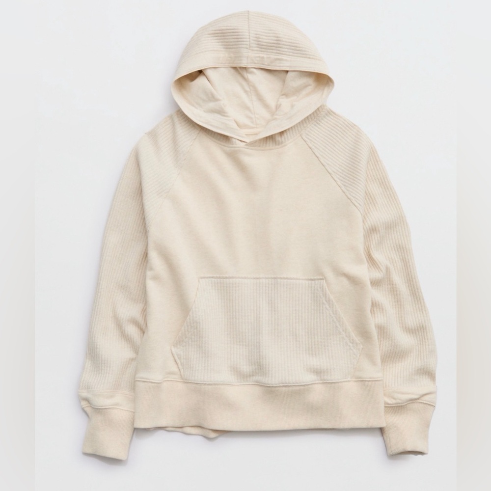 Women’s Aerie Essential Waffle hoodie, size Large